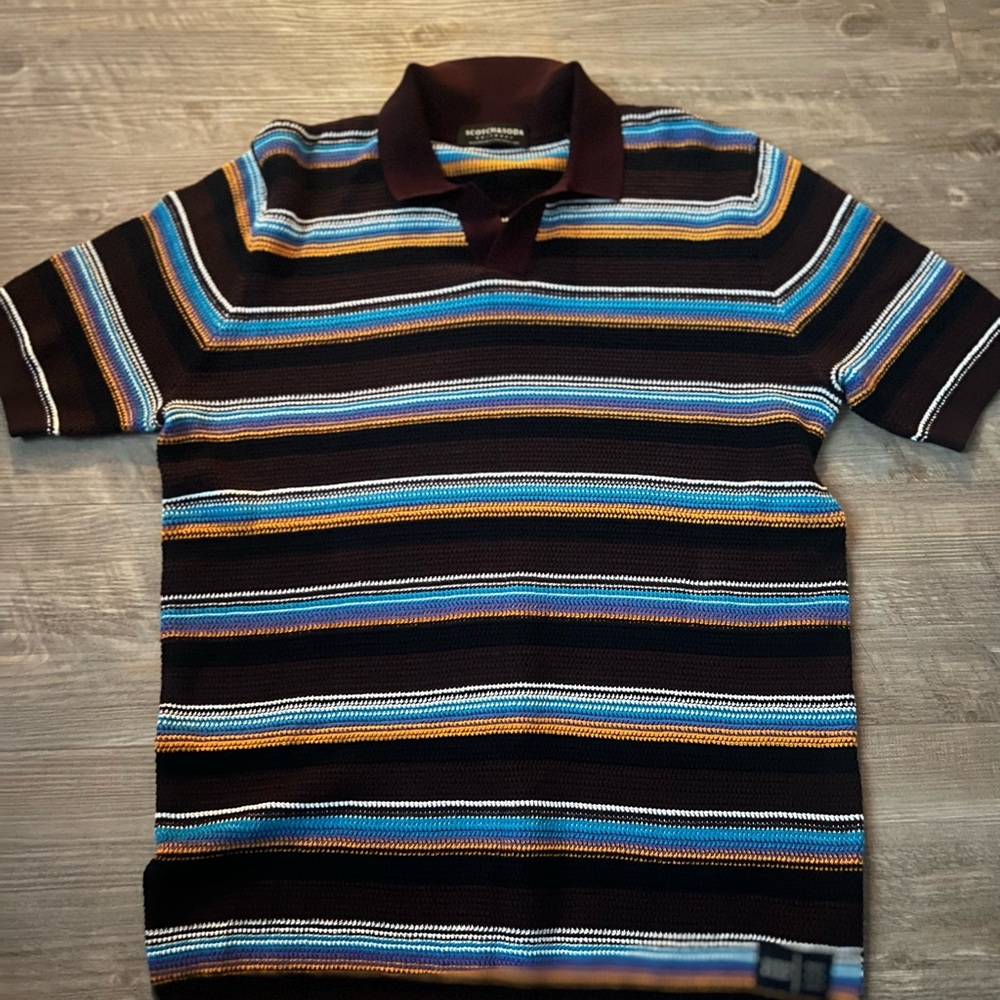 Scotch & Soda Men’s vacation knit shirt